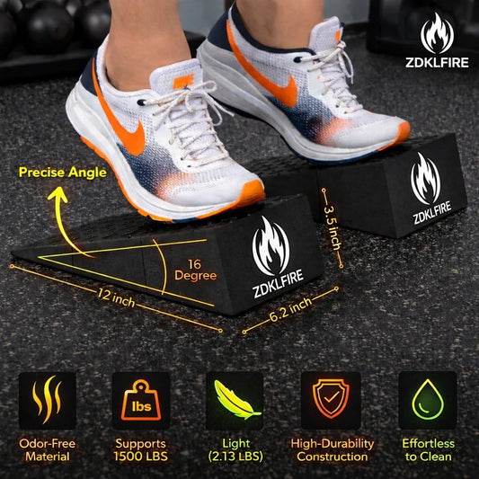 Non-Slip Squat Wedge Block, 2 Pack