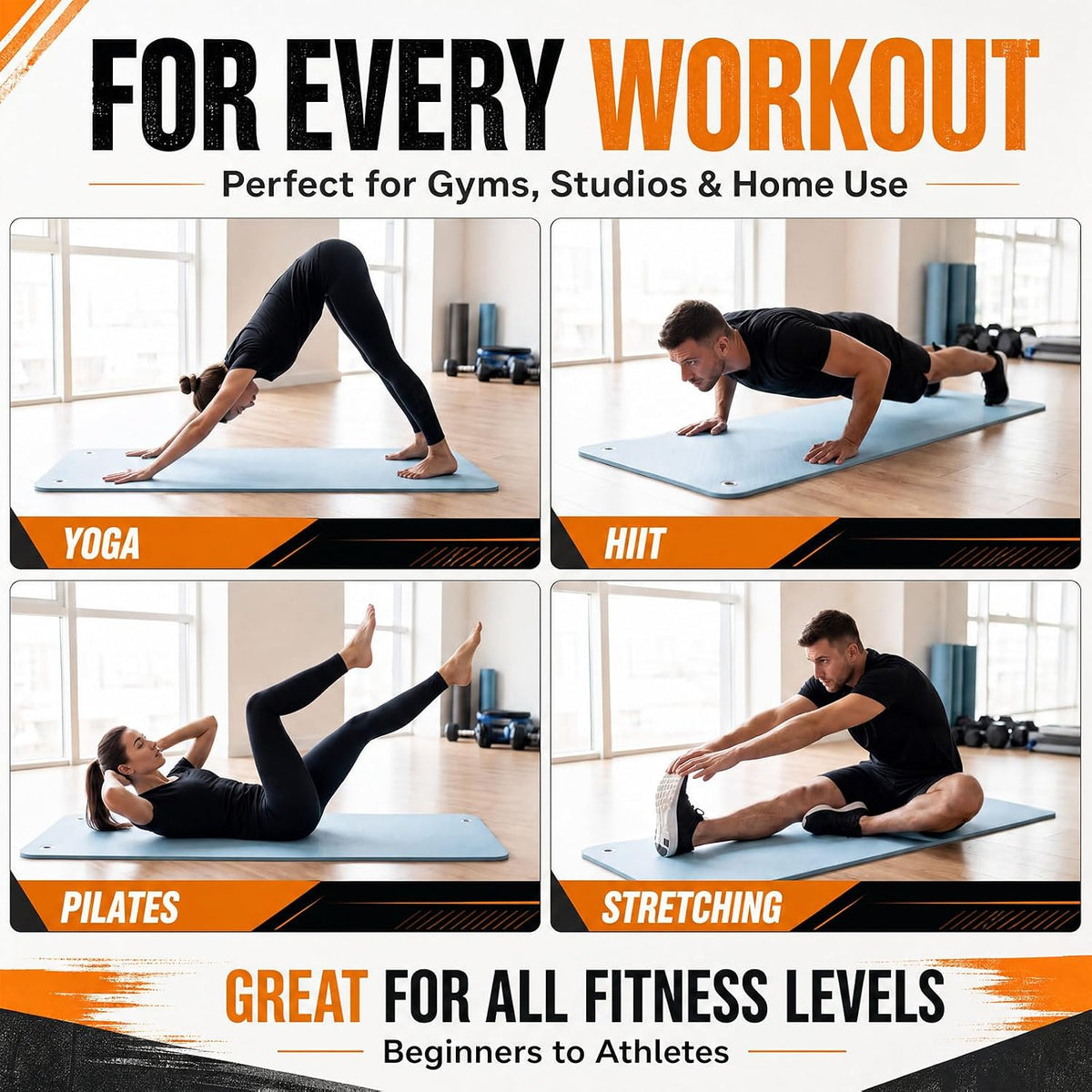Hanging Exercise Mat with Hooks