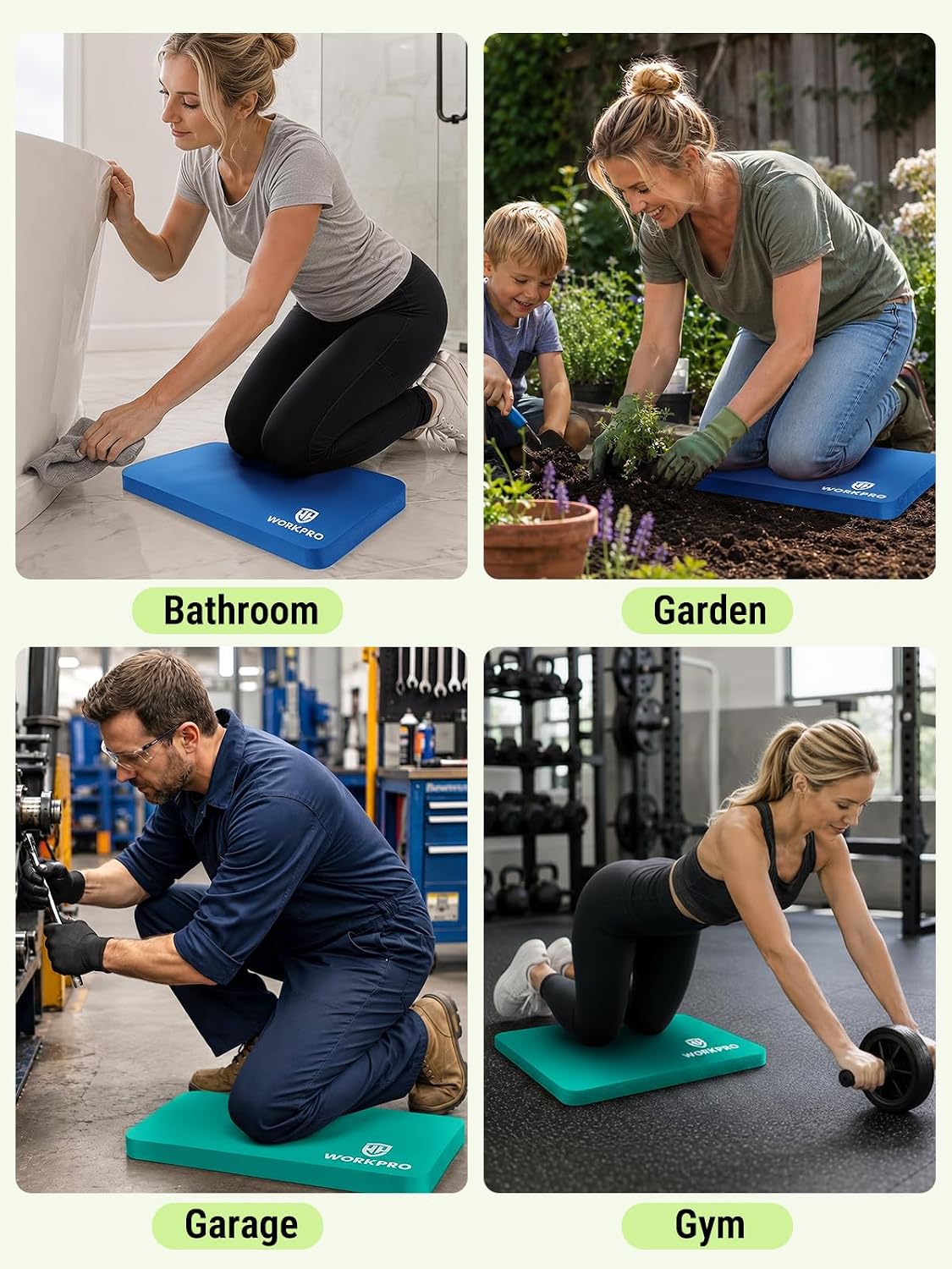 Extra Thick Kneeling Pad, Soft NBR Foam Cushioning for Knees