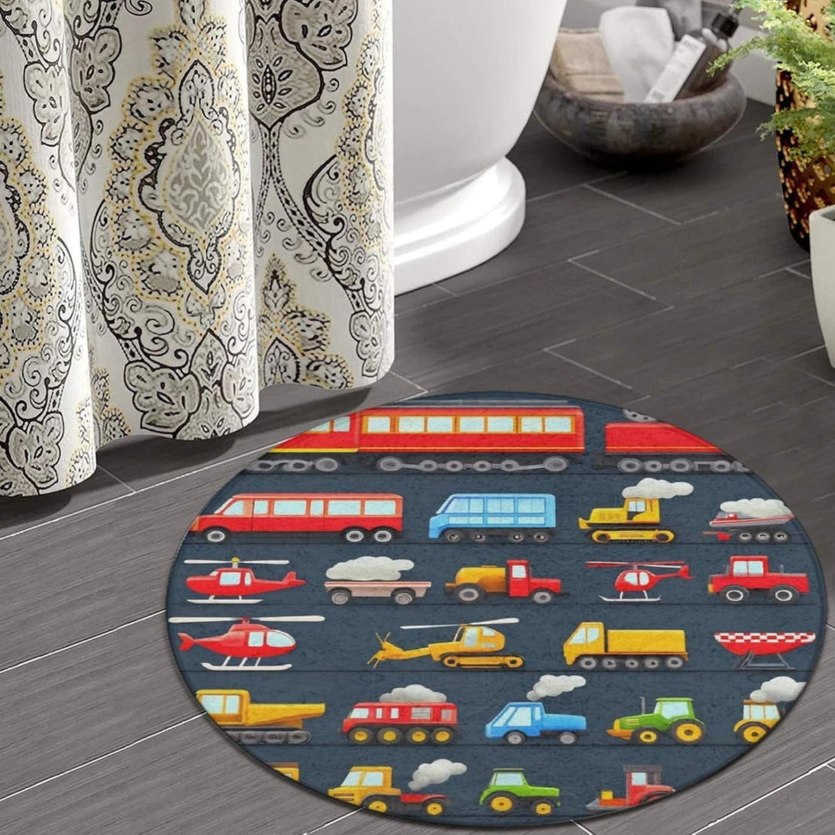 Large Home Decor Mat, Soft Round Yoga Carpet, Non Slip Machine Washable Home Office Circle Rug Gothic Witchy Sun Moon Mushroom Moth