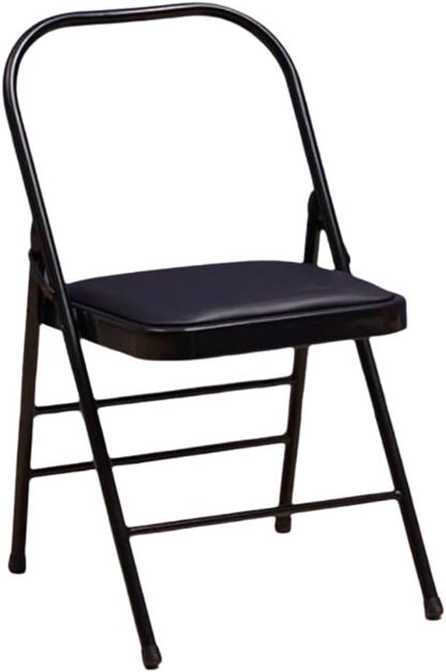 Yoga Auxiliary Chair Folding Yoga Chair Backless Yoga Chair for Abs & Core Balance Handstand Flexibility Strength Training and Back Pain Relieving Black