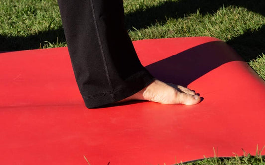 Natural Yoga and Exercise Mat - Excellent Grip and Joint Protection, Includes Carry Strap.