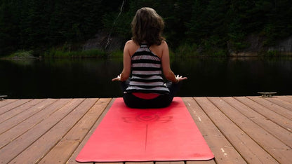 Natural Yoga and Exercise Mat - Excellent Grip and Joint Protection, Includes Carry Strap.