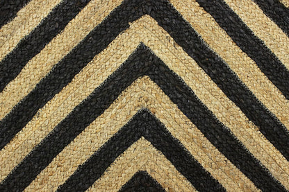 Scalloped Edge Kilim Rug 3' Square Rug Beige & Multicolor Cape Cod Design Carpet Thick 0.27 inches Hand Braided Jute Flatweave Indoor Outdoor Use Rugs for Bedroom, Kitche, Yoga Mat