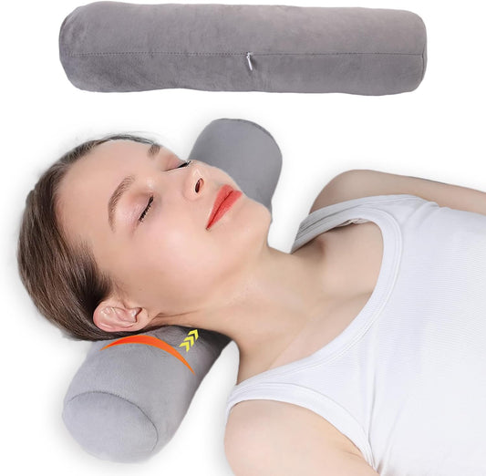 Neck Roll Pillow, Cervical Neck Pillow Bolster Pillow for Sleeping