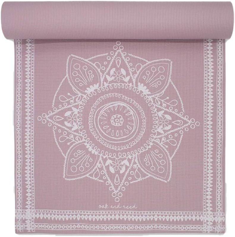 YM41222MAV Mauve Medallion Tapestry Yoga Mat (4MM)