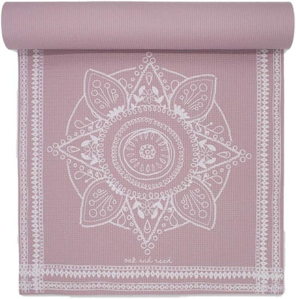 YM41222MAV Mauve Medallion Tapestry Yoga Mat (4MM)