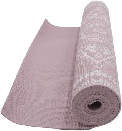 YM41222MAV Mauve Medallion Tapestry Yoga Mat (4MM)