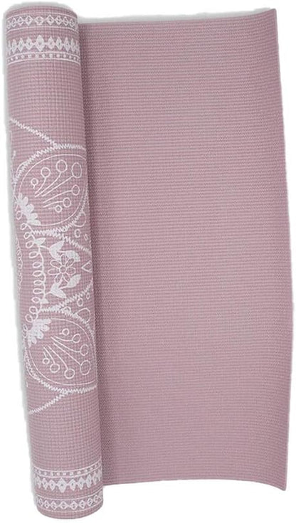 YM41222MAV Mauve Medallion Tapestry Yoga Mat (4MM)