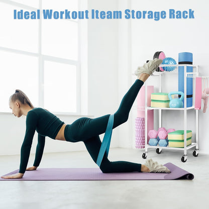 Yoga Mat Storage Rack, Home Gym Storage, Workout Equipment Storage Rack