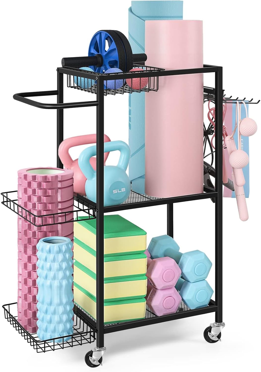 Yoga Mat Storage Rack, Home Gym Storage, Workout Equipment Storage Rack