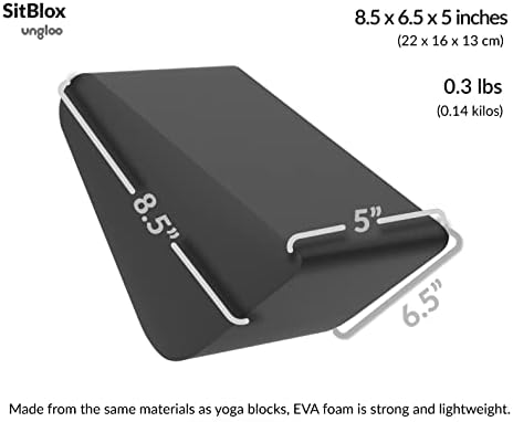 Supportive Yoga Block Wedges for Seated Meditation – Elevates Knees, Reduces Hip Pressure, and Improves Cross-Legged Posture