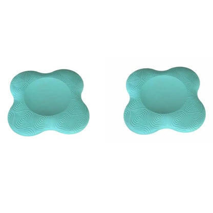 Yoga Knee Guards (Set of 2) - Male and Female Yoga Props and Accessories for Fitness, Travel, Meditation, Kneeling, Balance, Floor, Pilates Pads for Knee and Elbow (green)