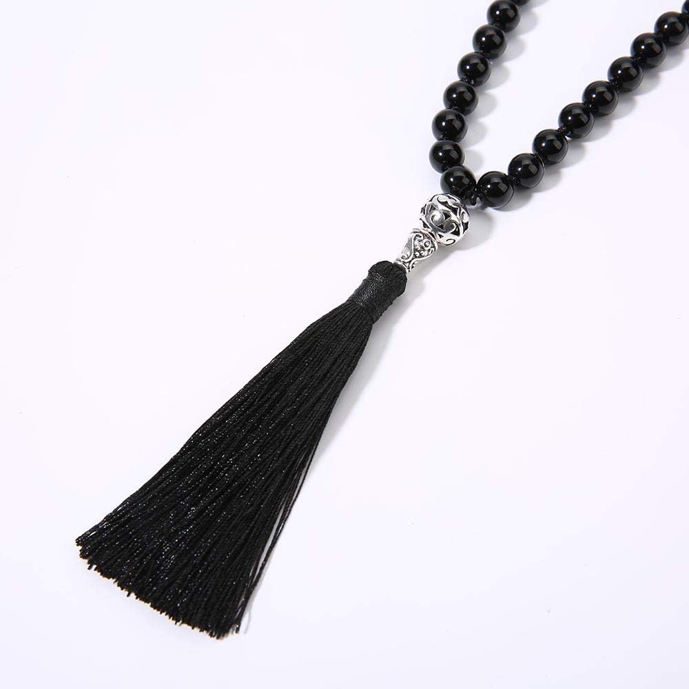 108 Mala Beads Semi-Precious Gem Stones Meditation Necklace