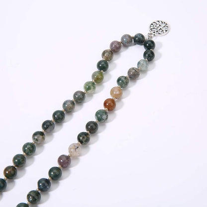 108 Mala Beads Semi-Precious Gem Stones Meditation Necklace