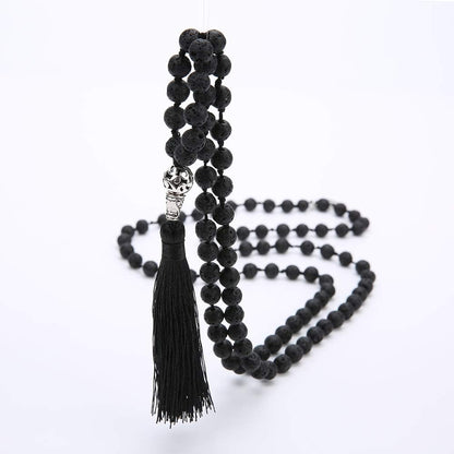 108 Mala Beads Semi-Precious Gem Stones Meditation Necklace