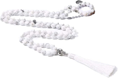 108 Mala Beads Semi-Precious Gem Stones Meditation Necklace