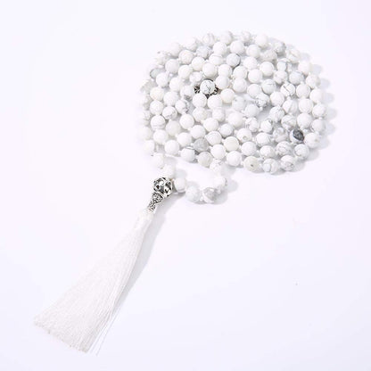 108 Mala Beads Semi-Precious Gem Stones Meditation Necklace