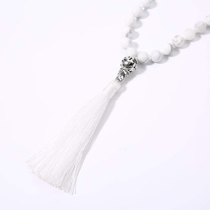 108 Mala Beads Semi-Precious Gem Stones Meditation Necklace