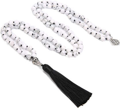 108 Mala Beads Semi-Precious Gem Stones Meditation Necklace