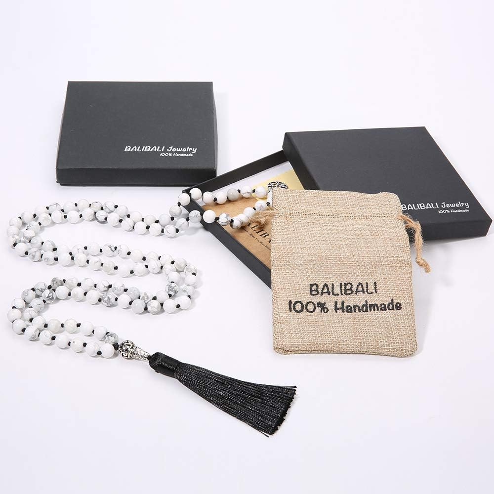 108 Mala Beads Semi-Precious Gem Stones Meditation Necklace