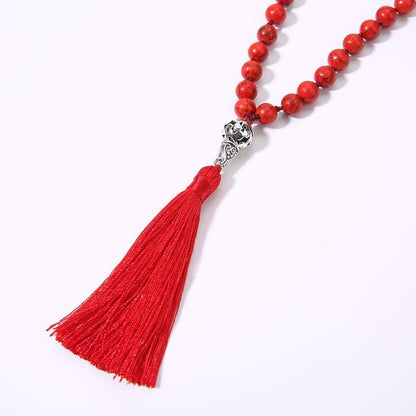 108 Mala Beads Semi-Precious Gem Stones Meditation Necklace