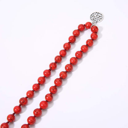 108 Mala Beads Semi-Precious Gem Stones Meditation Necklace