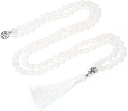 108 Mala Beads Semi-Precious Gem Stones Meditation Necklace