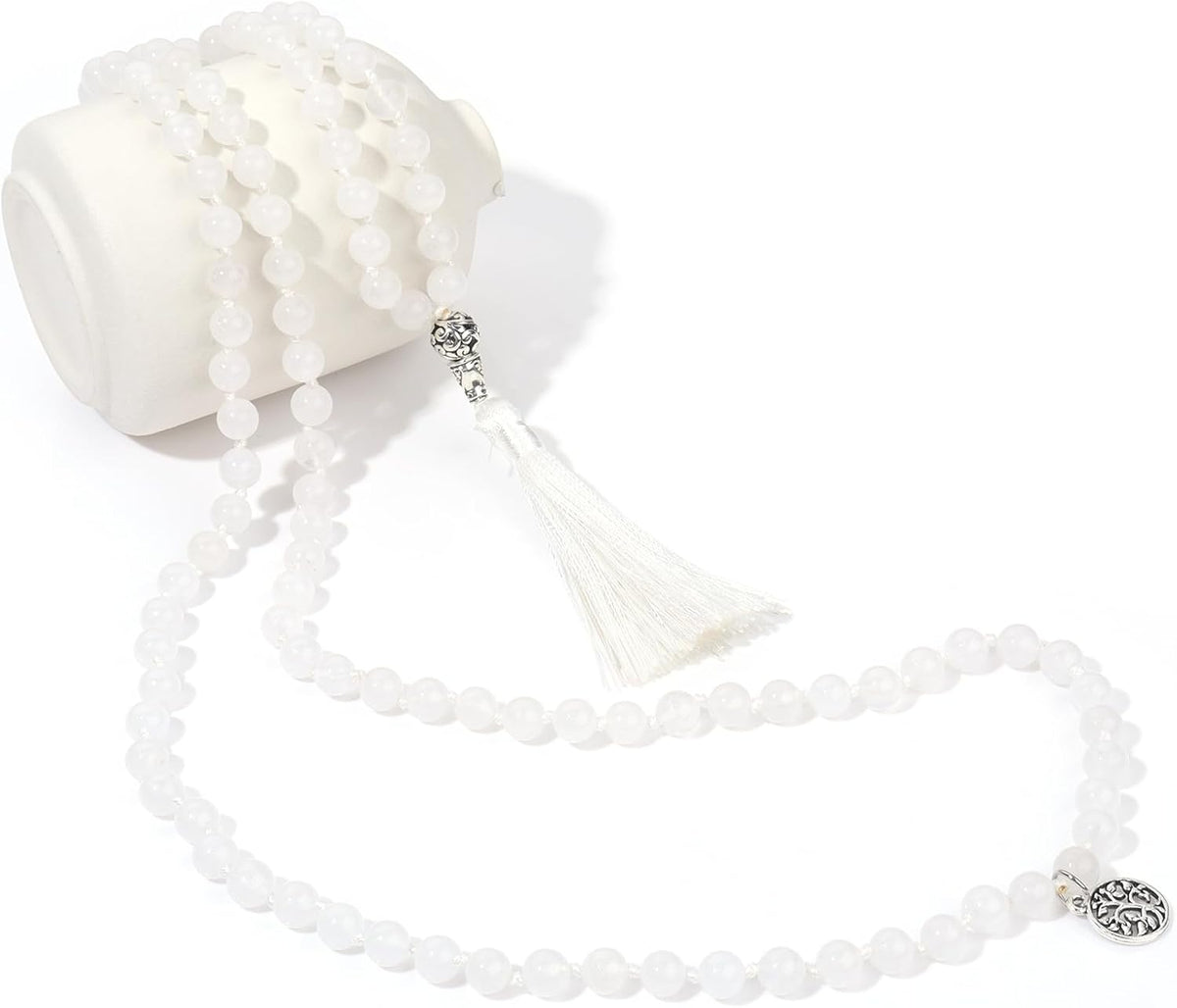 108 Mala Beads Semi-Precious Gem Stones Meditation Necklace