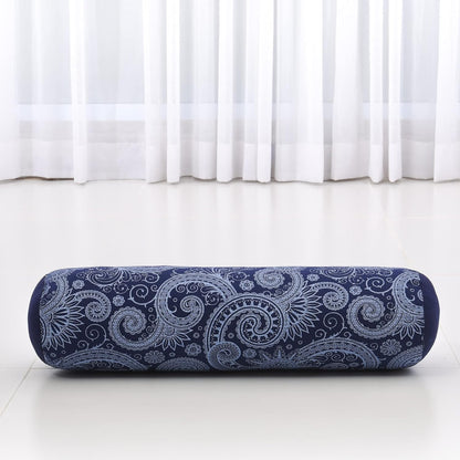 Small Yoga Bolster – Shape-Retaining Cervical Neck Roll, Tube Pillow for Comfortable Reading, Kapok Filling, 22 x 6 x 6 inches