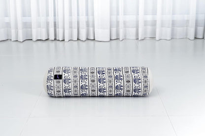 Small Yoga Bolster – Shape-Retaining Cervical Neck Roll, Tube Pillow for Comfortable Reading, Kapok Filling, 22 x 6 x 6 inches