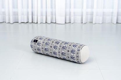 Small Yoga Bolster – Shape-Retaining Cervical Neck Roll, Tube Pillow for Comfortable Reading, Kapok Filling, 22 x 6 x 6 inches