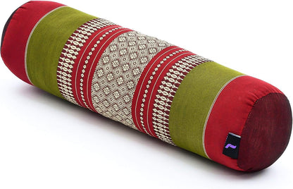Small Yoga Bolster – Shape-Retaining Cervical Neck Roll, Tube Pillow for Comfortable Reading, Kapok Filling, 22 x 6 x 6 inches