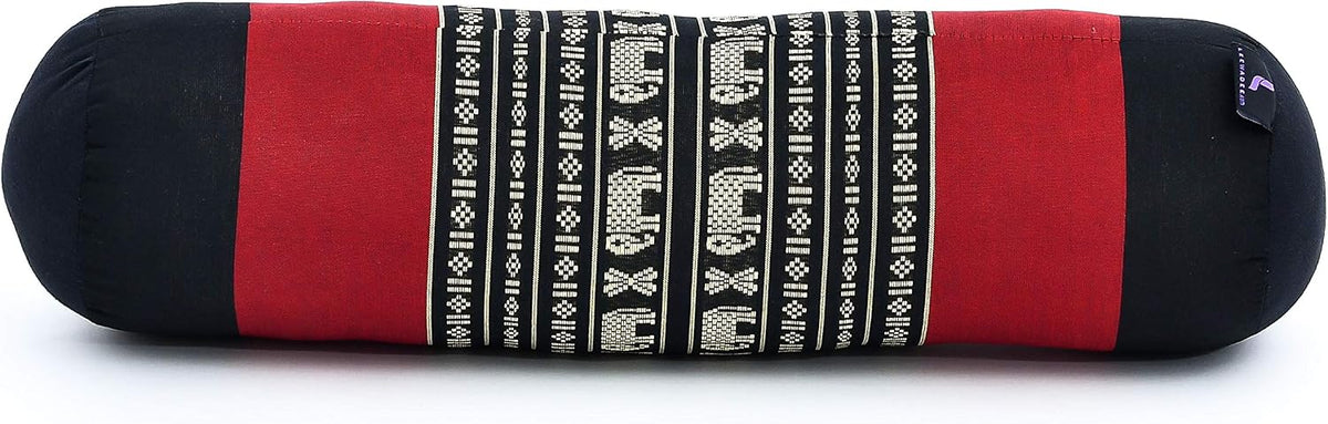 Small Yoga Bolster – Shape-Retaining Cervical Neck Roll, Tube Pillow for Comfortable Reading, Kapok Filling, 22 x 6 x 6 inches