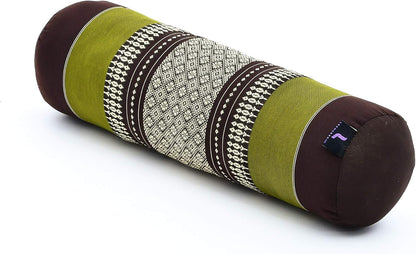 Small Yoga Bolster – Shape-Retaining Cervical Neck Roll, Tube Pillow for Comfortable Reading, Kapok Filling, 22 x 6 x 6 inches
