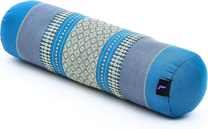 Small Yoga Bolster – Shape-Retaining Cervical Neck Roll, Tube Pillow for Comfortable Reading, Kapok Filling, 22 x 6 x 6 inches