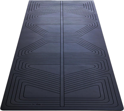 PRO+ WARRIOR - Premium Non-Slip Yoga Mat – Eco-Conscious Design - PU Mat With Wet/Dry Grip+ - Focus Alignment - Lazer-Etched Technology - A Portable Standard Size Mat for All Styles of Yoga