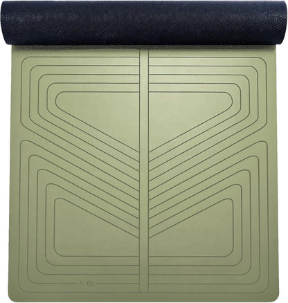 PRO+ WARRIOR - Premium Non-Slip Yoga Mat – Eco-Conscious Design - PU Mat With Wet/Dry Grip+ - Focus Alignment - Lazer-Etched Technology - A Portable Standard Size Mat for All Styles of Yoga
