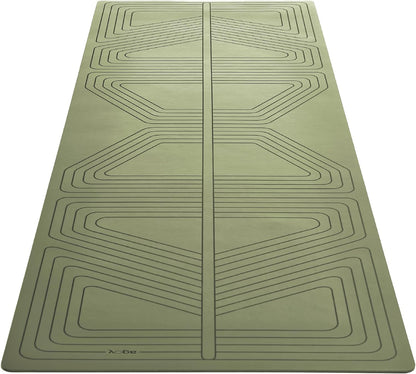 PRO+ WARRIOR - Premium Non-Slip Yoga Mat – Eco-Conscious Design - PU Mat With Wet/Dry Grip+ - Focus Alignment - Lazer-Etched Technology - A Portable Standard Size Mat for All Styles of Yoga