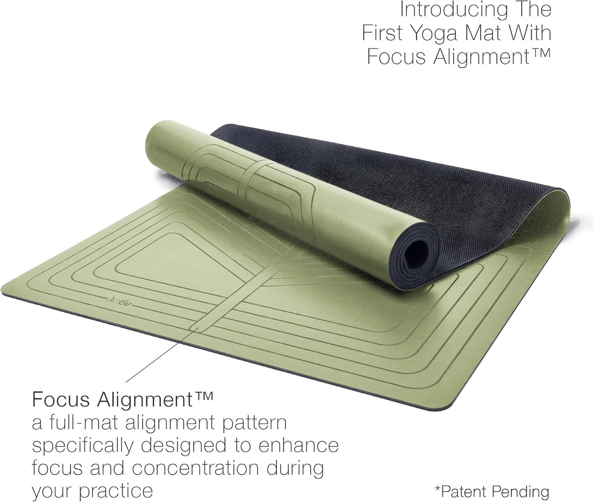 PRO+ WARRIOR - Premium Non-Slip Yoga Mat – Eco-Conscious Design - PU Mat With Wet/Dry Grip+ - Focus Alignment - Lazer-Etched Technology - A Portable Standard Size Mat for All Styles of Yoga