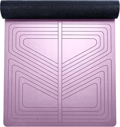 PRO+ WARRIOR - Premium Non-Slip Yoga Mat – Eco-Conscious Design - PU Mat With Wet/Dry Grip+ - Focus Alignment - Lazer-Etched Technology - A Portable Standard Size Mat for All Styles of Yoga