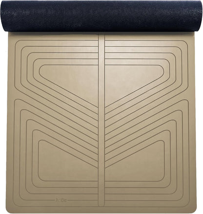 PRO+ WARRIOR - Premium Non-Slip Yoga Mat – Eco-Conscious Design - PU Mat With Wet/Dry Grip+ - Focus Alignment - Lazer-Etched Technology - A Portable Standard Size Mat for All Styles of Yoga