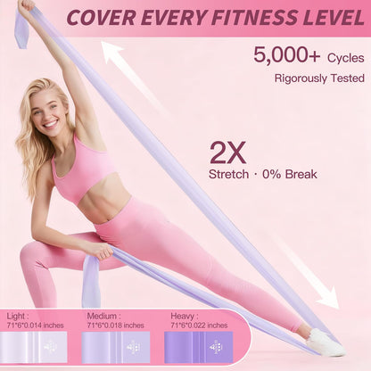 Pilates Kit, Home Pilates Workout Kit for Women, Pilates Equipment with 14.5" Pilates Ring and Ball, Resistance Bands, Dumbbells & Grip Socks for Home Workouts