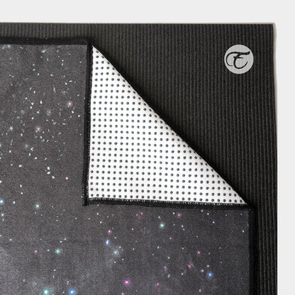 Hot Yoga Mat Towel with Grip Dots, Printed Design 72" x 24"