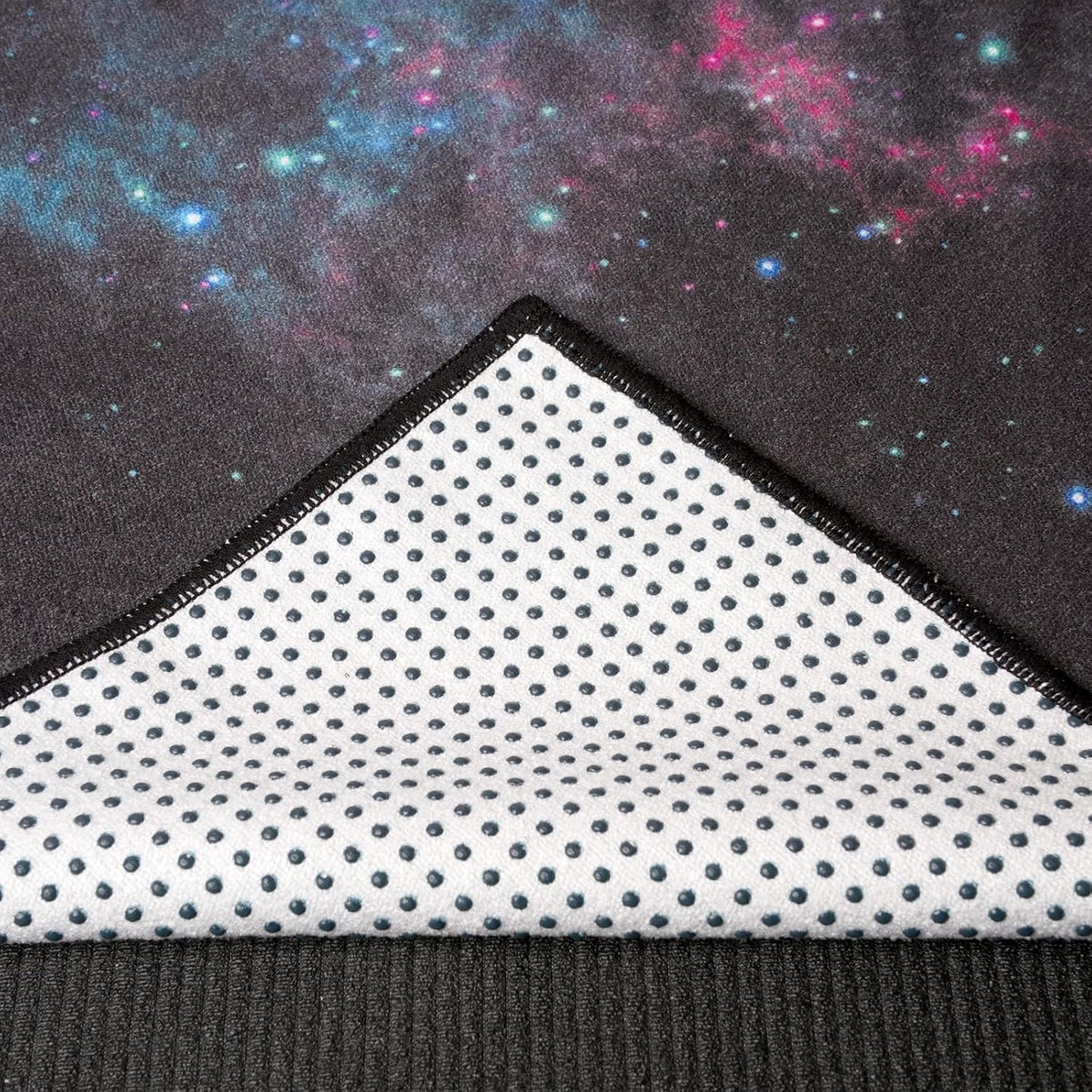Hot Yoga Mat Towel with Grip Dots, Printed Design 72" x 24"