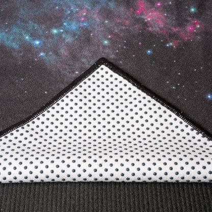 Hot Yoga Mat Towel with Grip Dots, Printed Design 72" x 24"