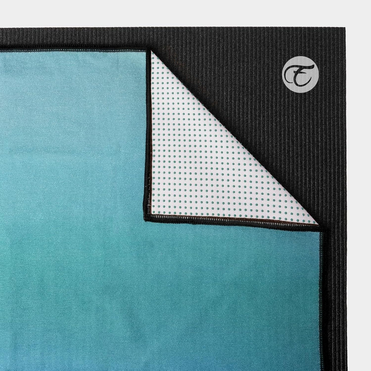 Hot Yoga Mat Towel with Grip Dots, Printed Design 72" x 24"