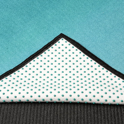 Hot Yoga Mat Towel with Grip Dots, Printed Design 72" x 24"