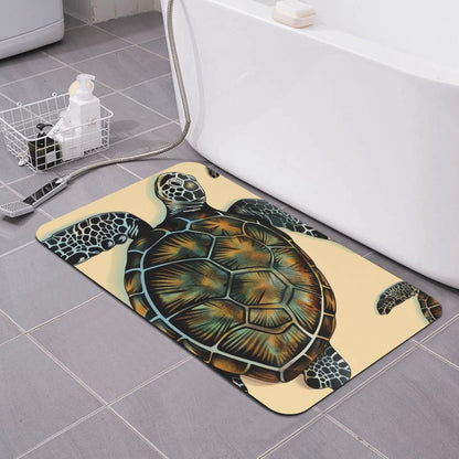 Skull Yoga Printed Rounded Corner Diatomaceous Doormat 31.5x19.7 Inch Bath Mat Rug Non Slip Shower Floor Mat, Absorbent Bathroom Rugs Mat for Anti Slip Shower Mat, Housewarming Gift