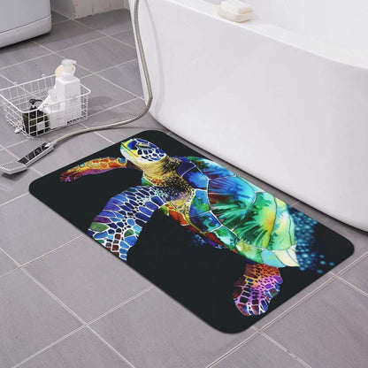 Skull Yoga Printed Rounded Corner Diatomaceous Doormat 31.5x19.7 Inch Bath Mat Rug Non Slip Shower Floor Mat, Absorbent Bathroom Rugs Mat for Anti Slip Shower Mat, Housewarming Gift